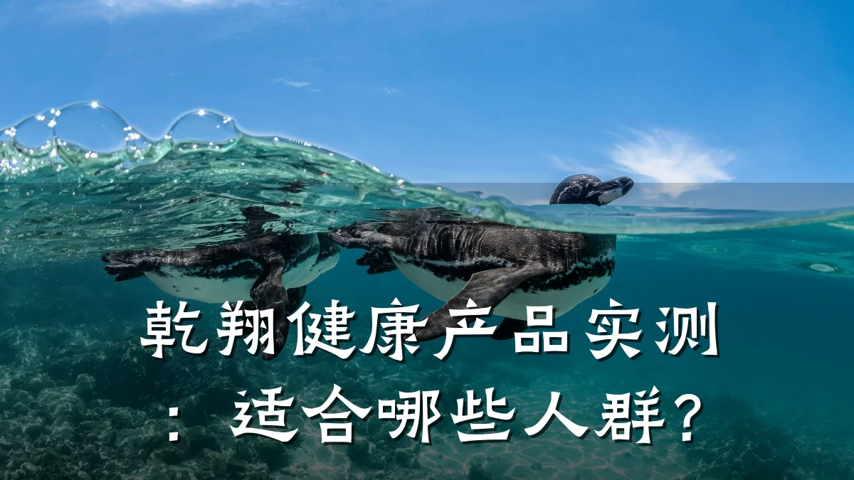 乾翔健康产品实测:适合哪些人群?