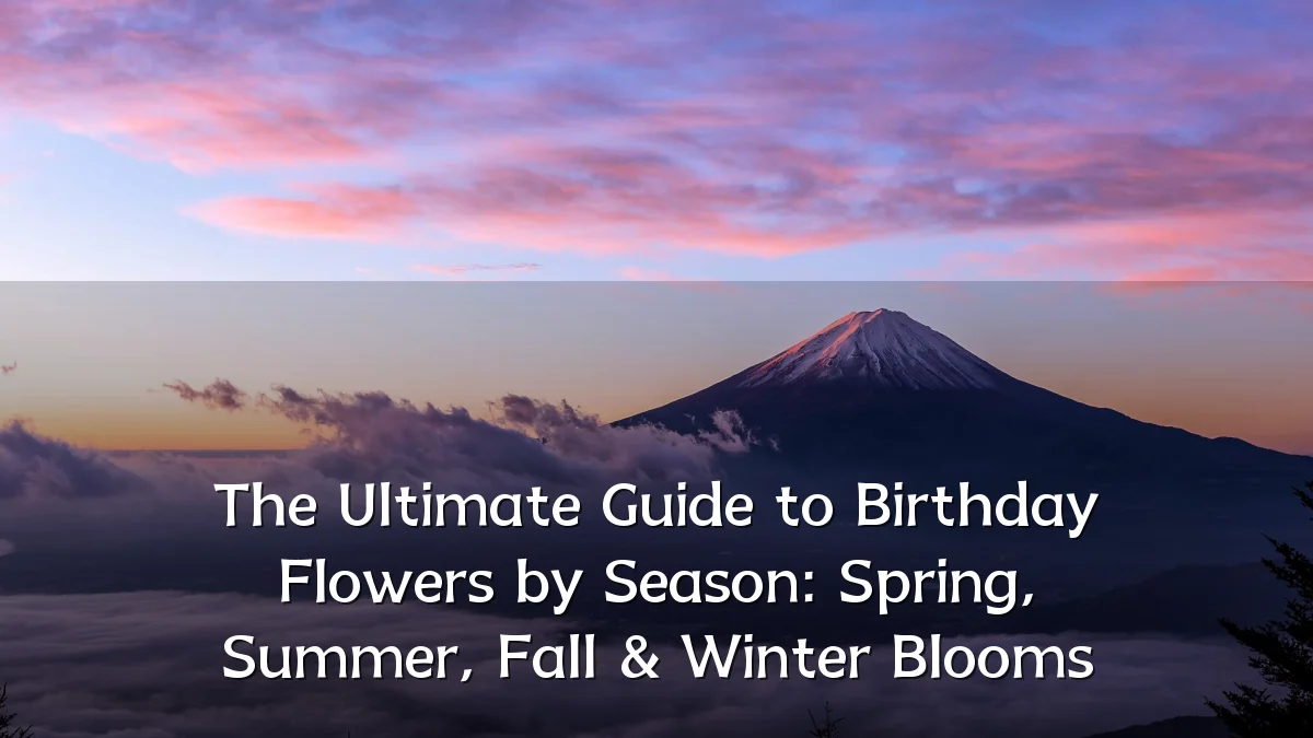 The Ultimate Guide to Birthday Flowers by Season: Spring, Summer, Fall & Winter Blooms