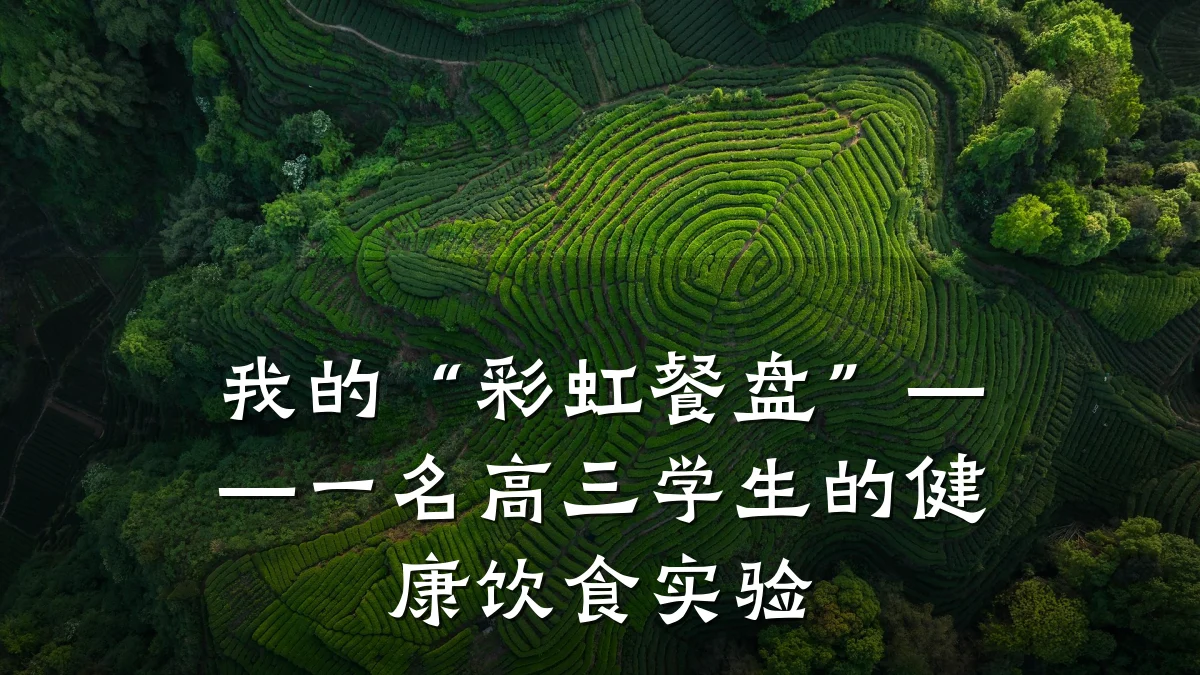 我的“彩虹餐盘”——一名高三学生的健康饮食实验