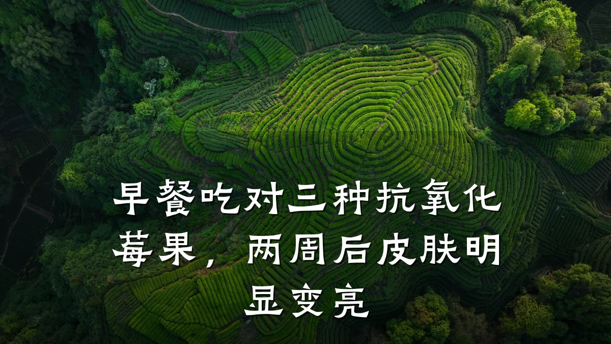 早餐吃对三种抗氧化莓果,两周后皮肤明显变亮