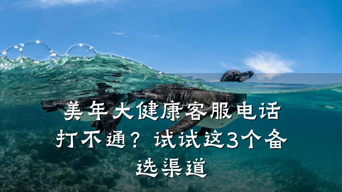 美年大健康客服电话打不通?试试这3个备选渠道