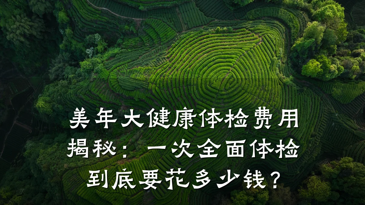 美年大健康体检费用揭秘:一次全面体检到底要花多少钱?