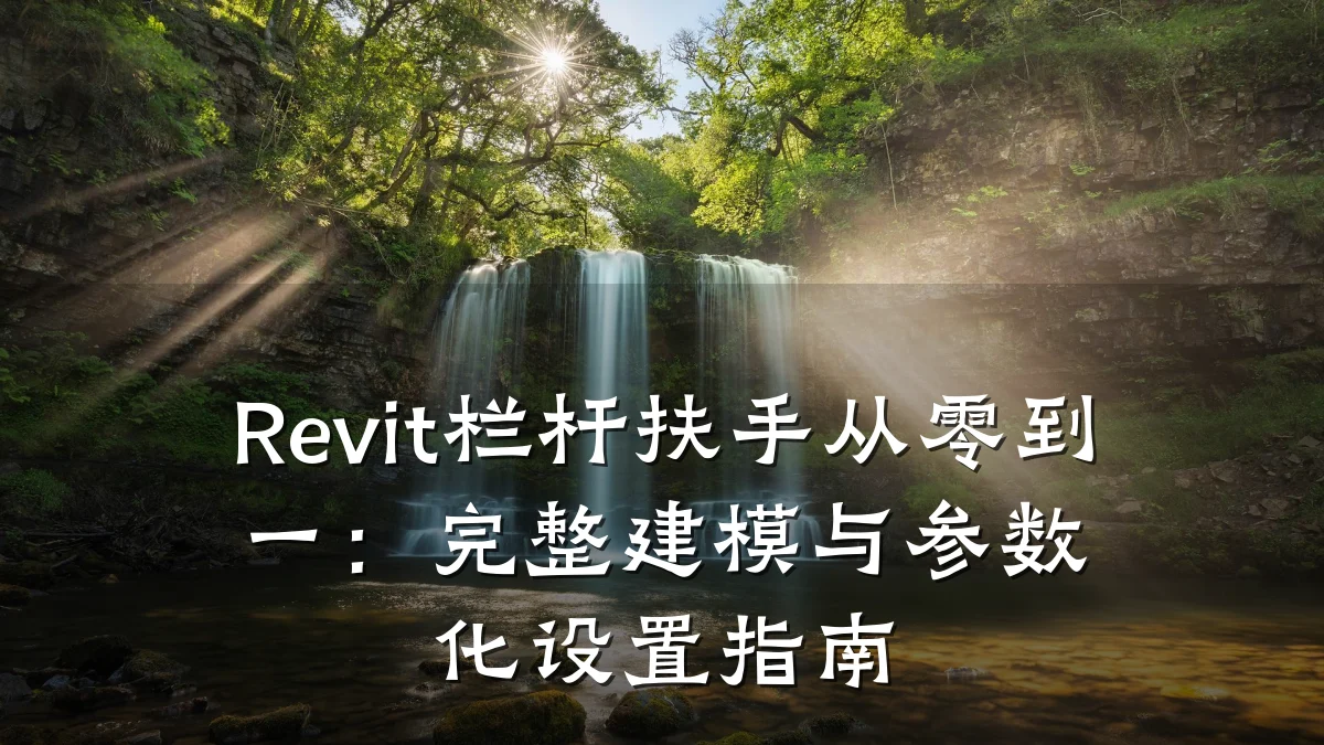 Revit栏杆扶手从零到一:完整建模与参数化设置指南