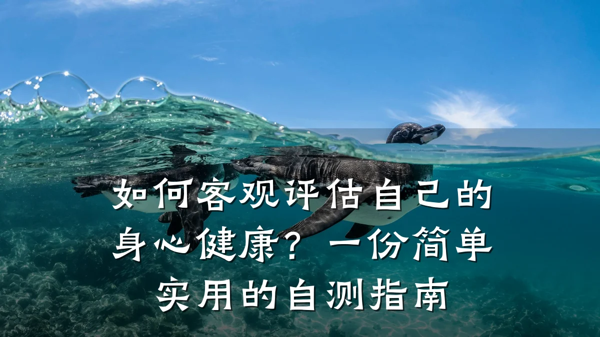 如何客观评估自己的身心健康?一份简单实用的自测指南