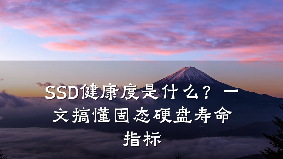SSD健康度是什么?一文搞懂固态硬盘寿命指标