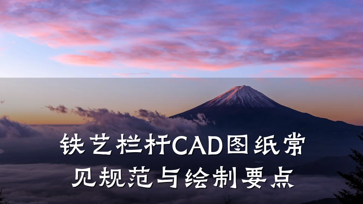 铁艺栏杆CAD图纸常见规范与绘制要点