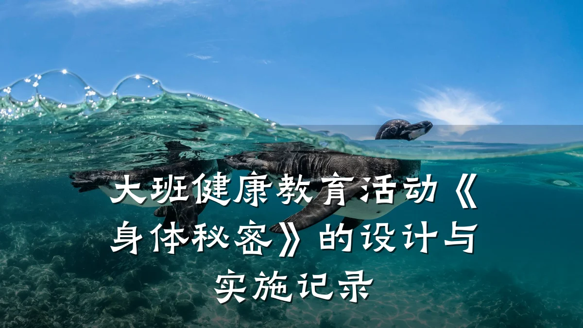 大班健康教育活动《身体秘密》的设计与实施记录