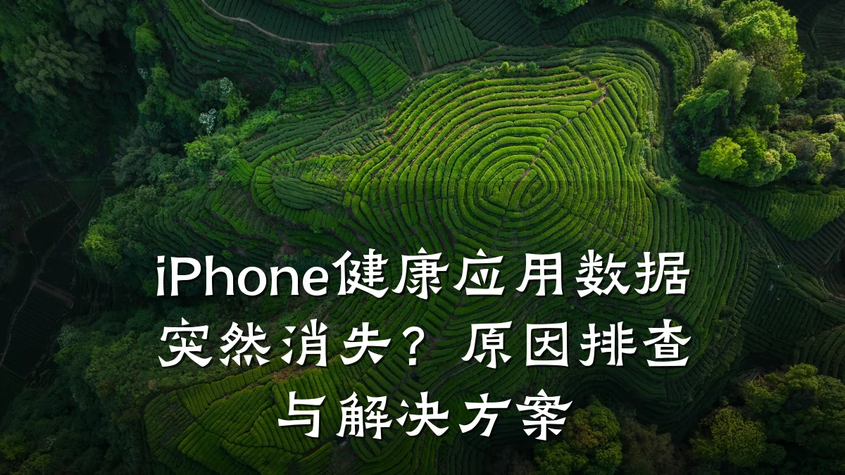 iPhone健康应用数据突然消失?原因排查与解决方案