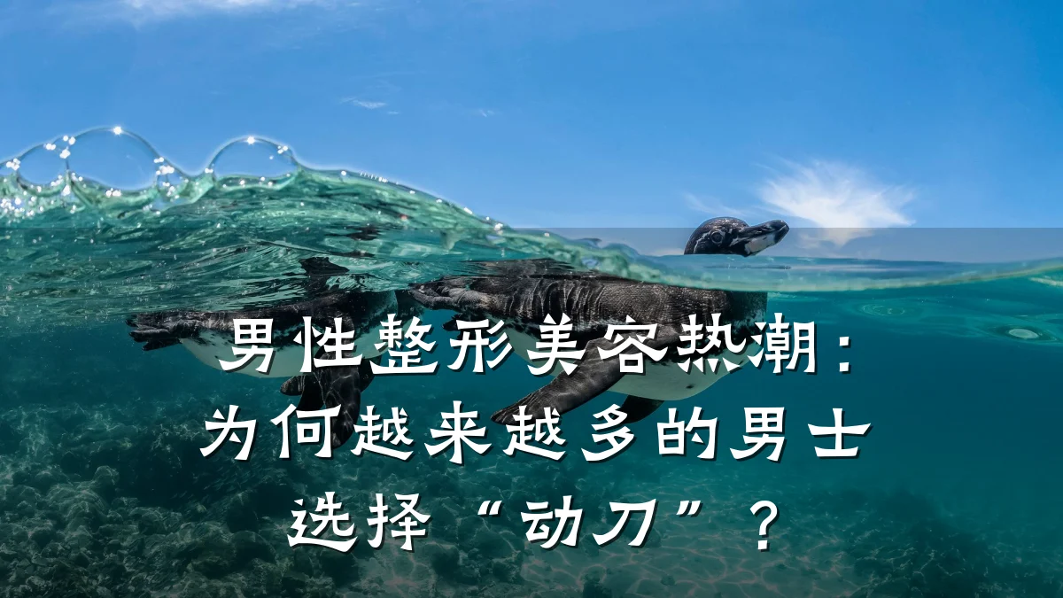 男性整形美容热潮:为何越来越多的男士选择“动刀”?