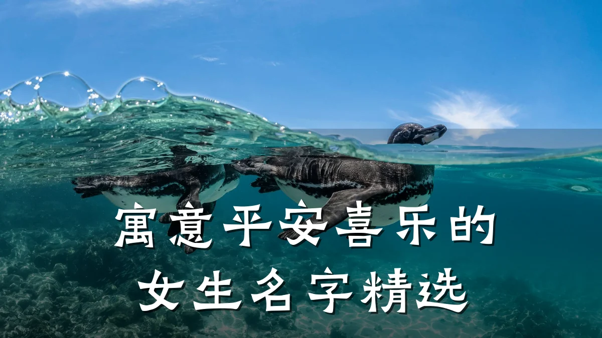 寓意平安喜乐的女生名字精选