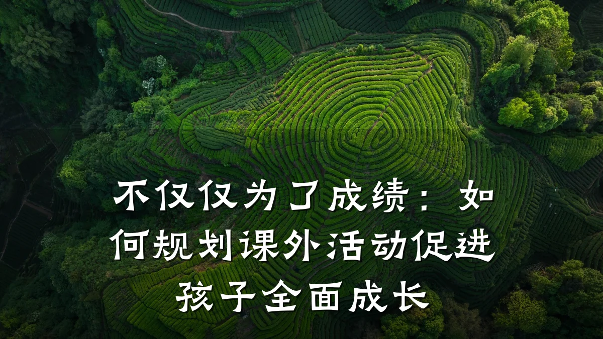 不仅仅为了成绩:如何规划课外活动促进孩子全面成长