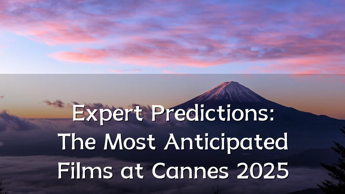 Expert Predictions: The Most Anticipated Films at Cannes 2025