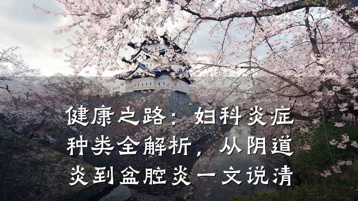 健康之路:妇科炎症种类全解析,从阴道炎到盆腔炎一文说清