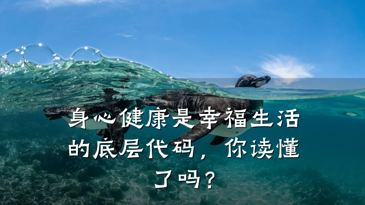 身心健康是幸福生活的底层代码,你读懂了吗?