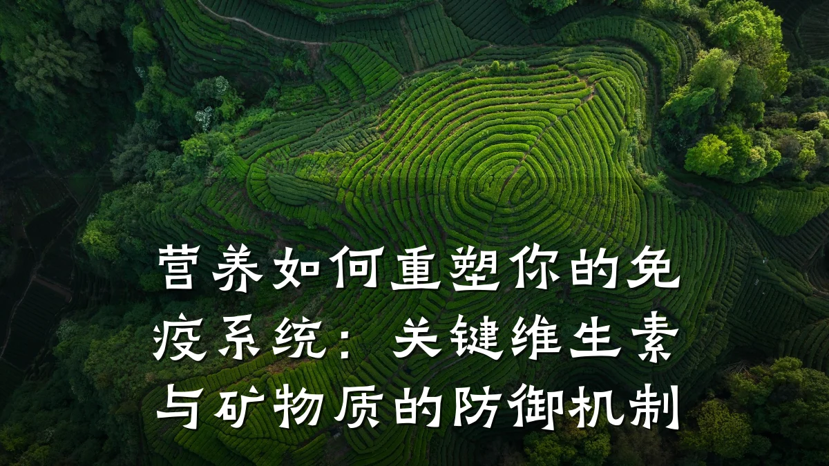 营养如何重塑你的免疫系统:关键维生素与矿物质的防御机制