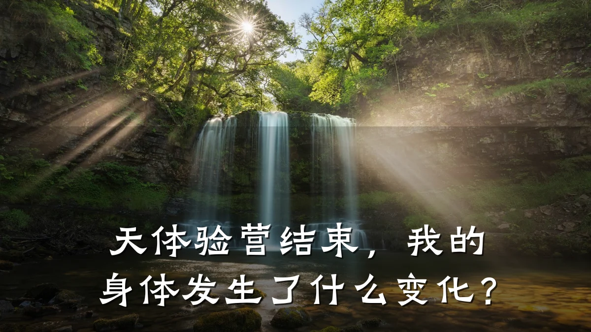 天体验营结束,我的身体发生了什么变化?