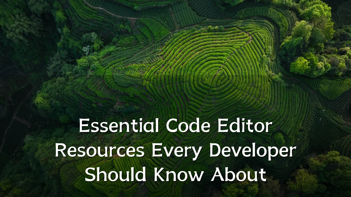 Essential Code Editor Resources Every Developer Should Know About