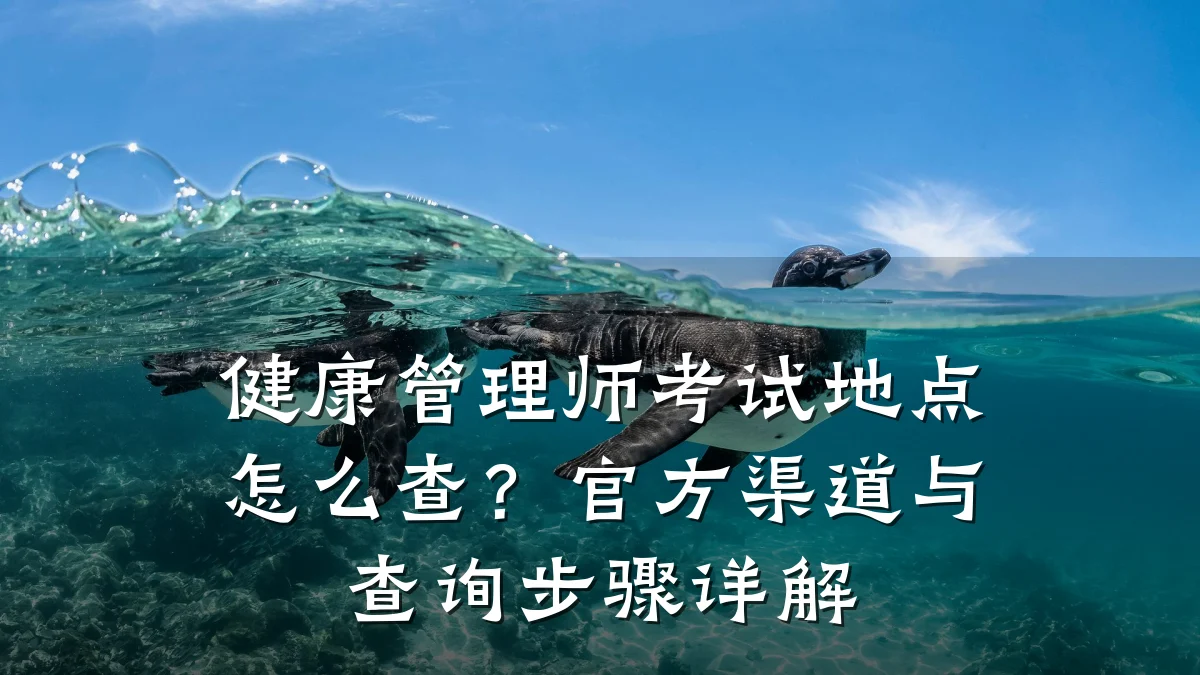 健康管理师考试地点怎么查?官方渠道与查询步骤详解