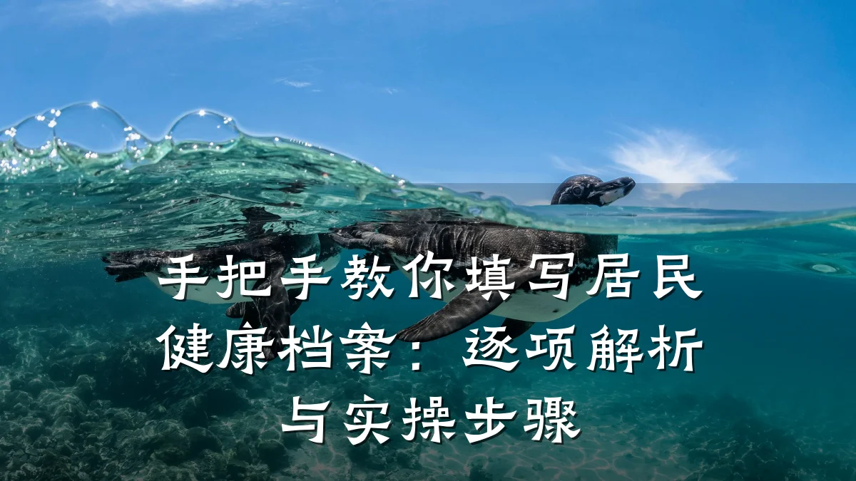 手把手教你填写居民健康档案:逐项解析与实操步骤