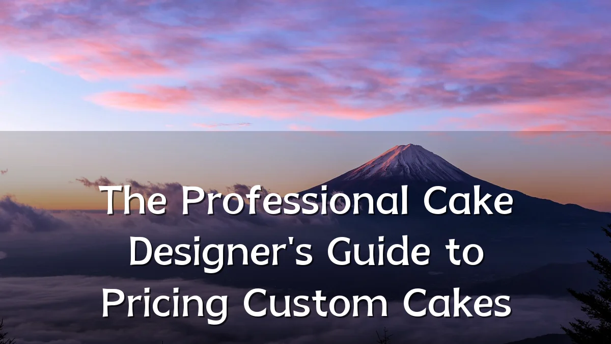 The Professional Cake Designer's Guide to Pricing Custom Cakes