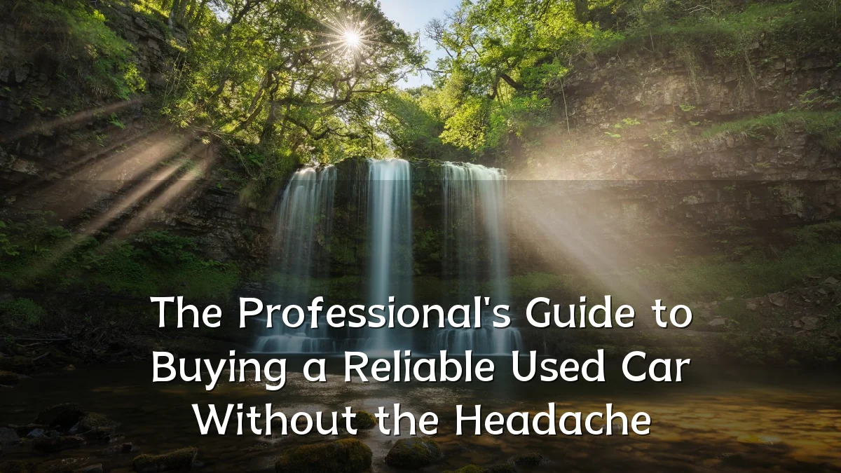 The Professional's Guide to Buying a Reliable Used Car Without the Headache