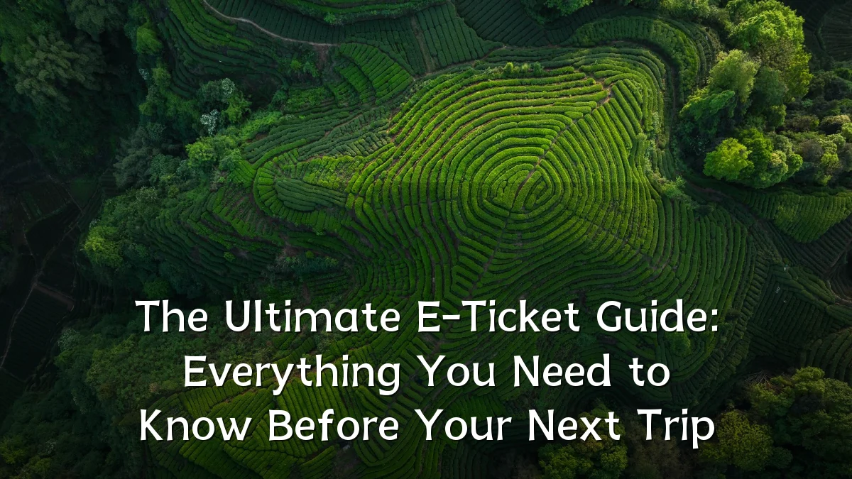 The Ultimate E-Ticket Guide: Everything You Need to Know Before Your Next Trip