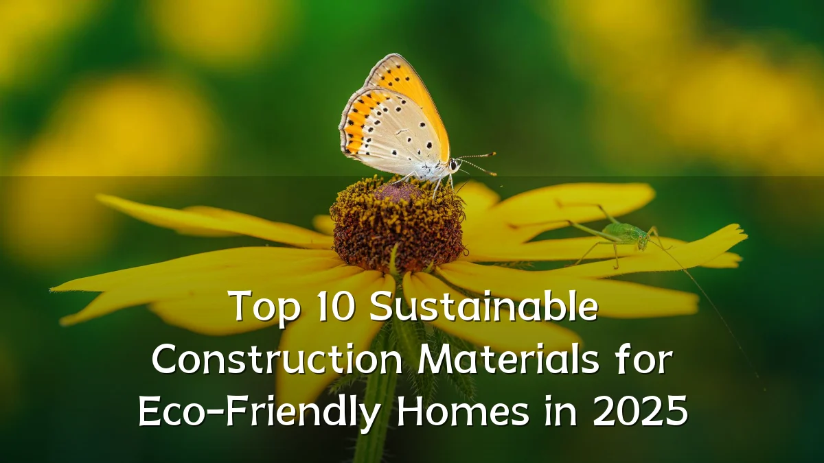 Top 10 Sustainable Construction Materials for Eco-Friendly Homes in 2025