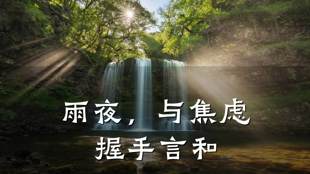 雨夜,与焦虑握手言和