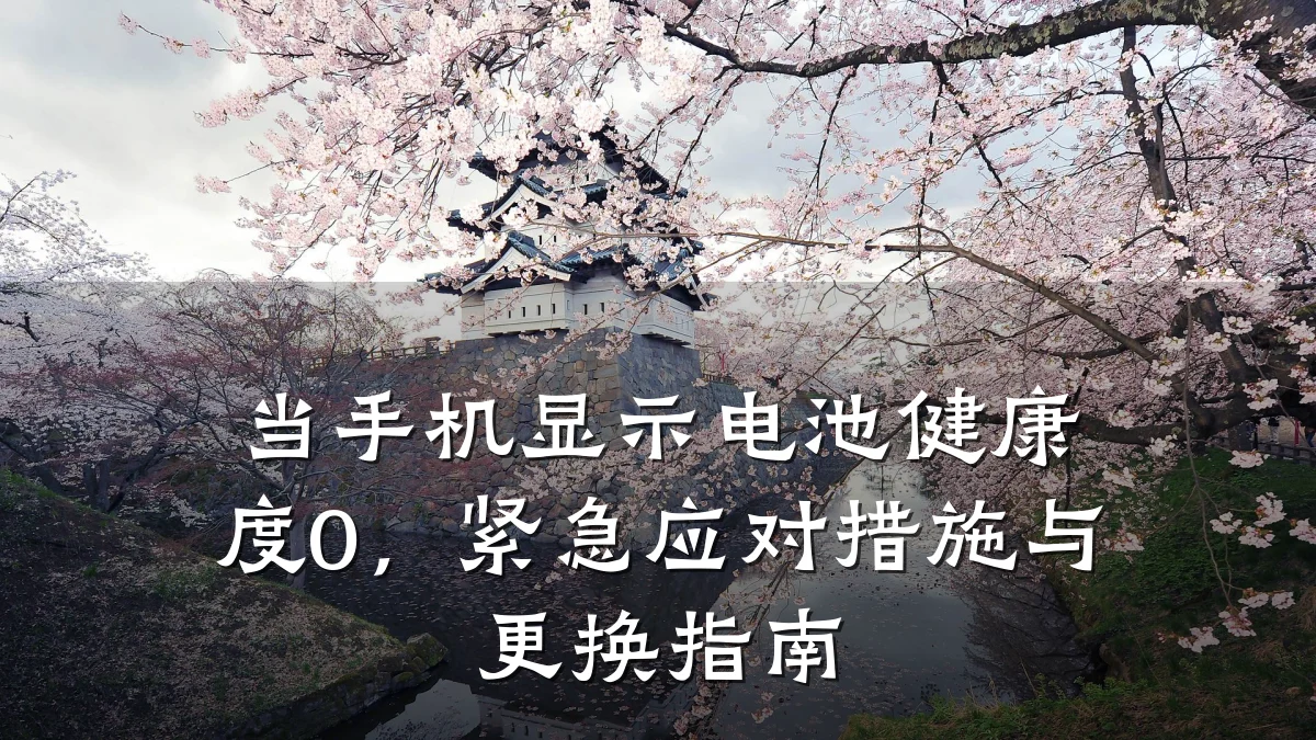 当手机显示电池健康度0,紧急应对措施与更换指南
