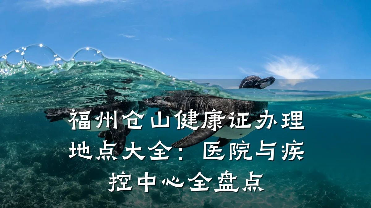 福州仓山健康证办理地点大全:医院与疾控中心全盘点