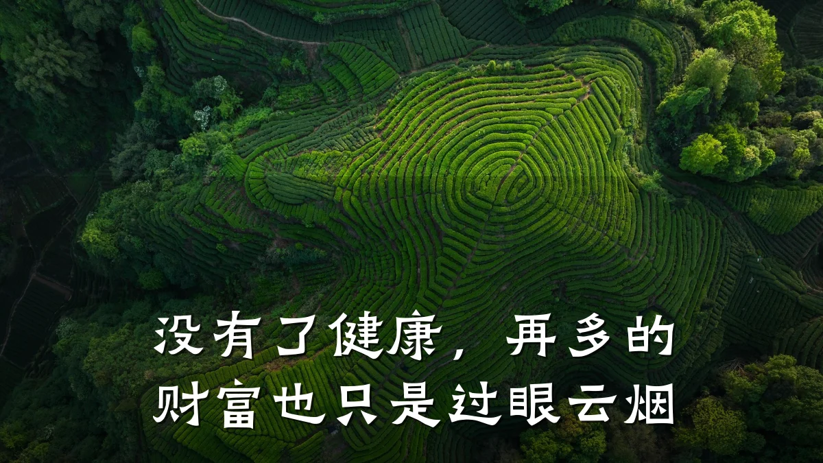 没有了健康,再多的财富也只是过眼云烟
