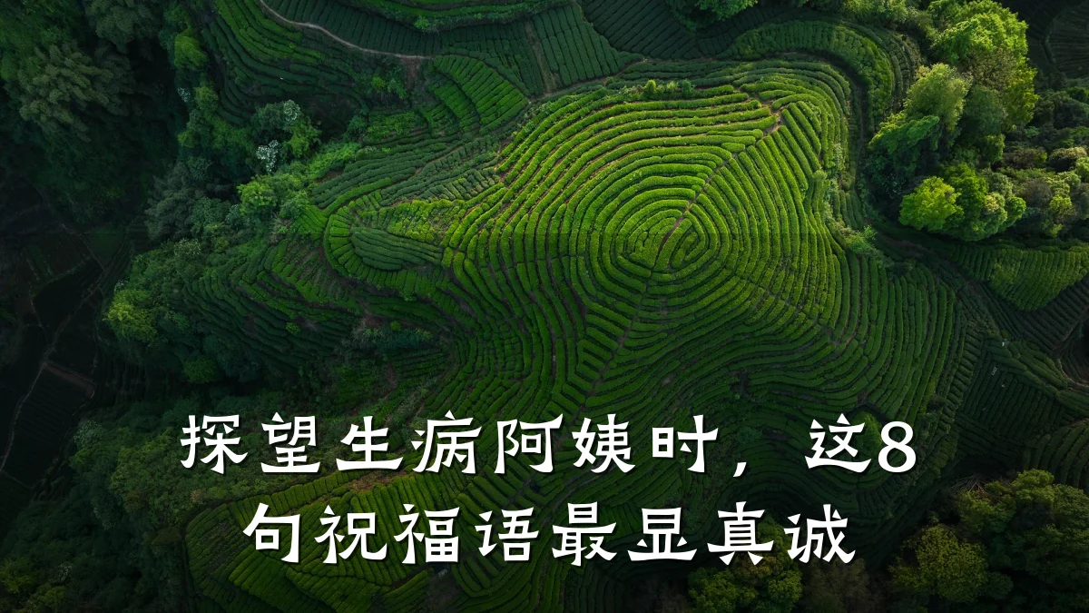 探望生病阿姨时,这8句祝福语最显真诚