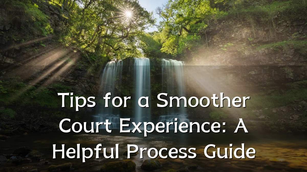 Tips for a Smoother Court Experience: A Helpful Process Guide
