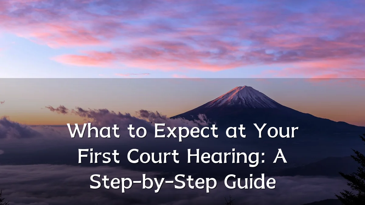 What to Expect at Your First Court Hearing: A Step-by-Step Guide