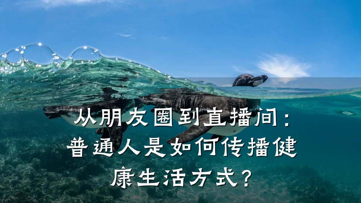 从朋友圈到直播间:普通人是如何传播健康生活方式?