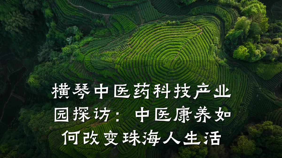横琴中医药科技产业园探访：中医康养如何改变珠海人生活