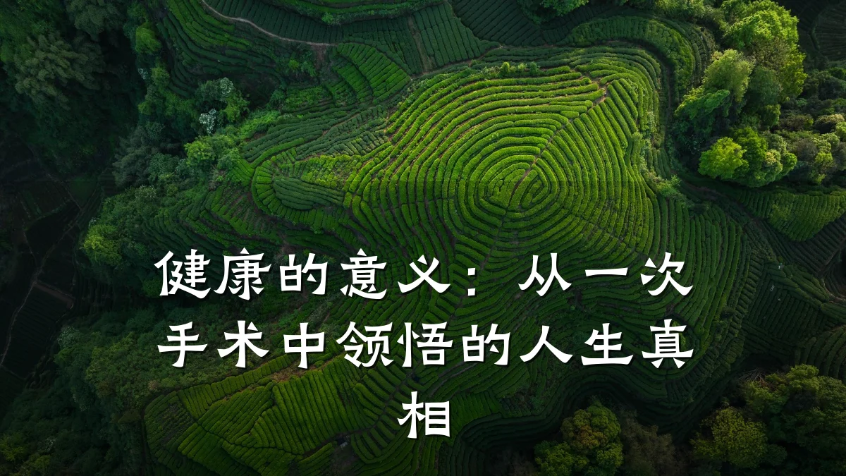 健康的意义:从一次手术中领悟的人生真相