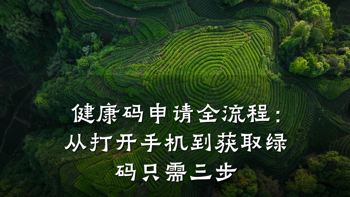 健康码申请全流程:从打开手机到获取绿码只需三步