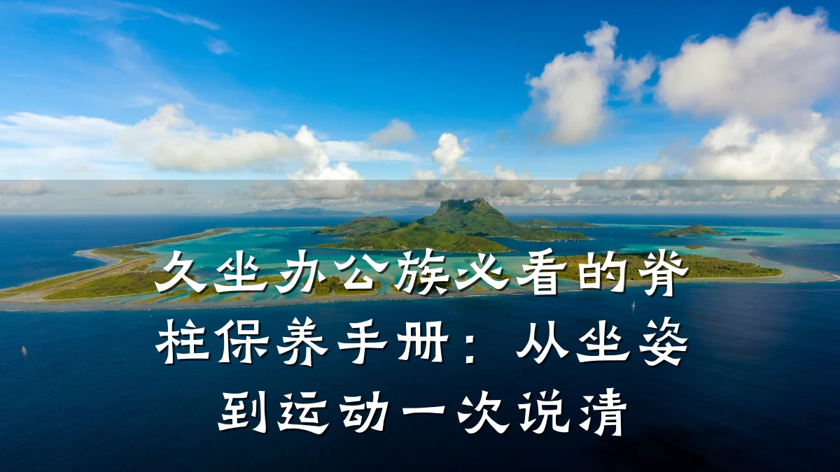 久坐办公族必看的脊柱保养手册:从坐姿到运动一次说清