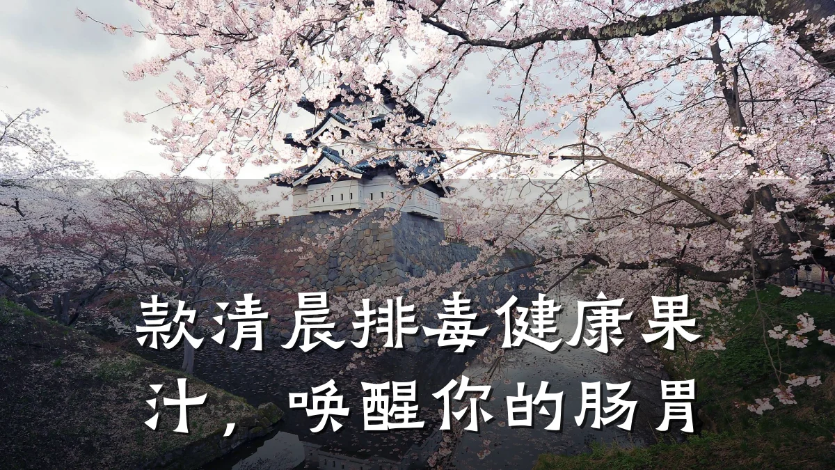 款清晨排毒健康果汁,唤醒你的肠胃