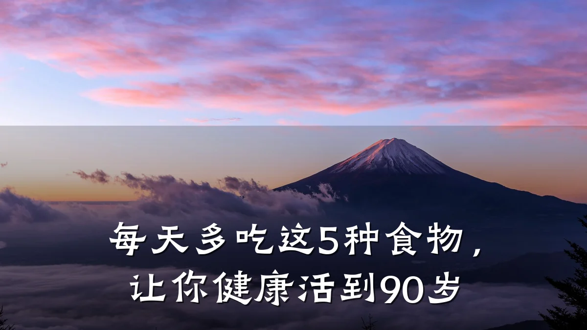 每天多吃这5种食物,让你健康活到90岁