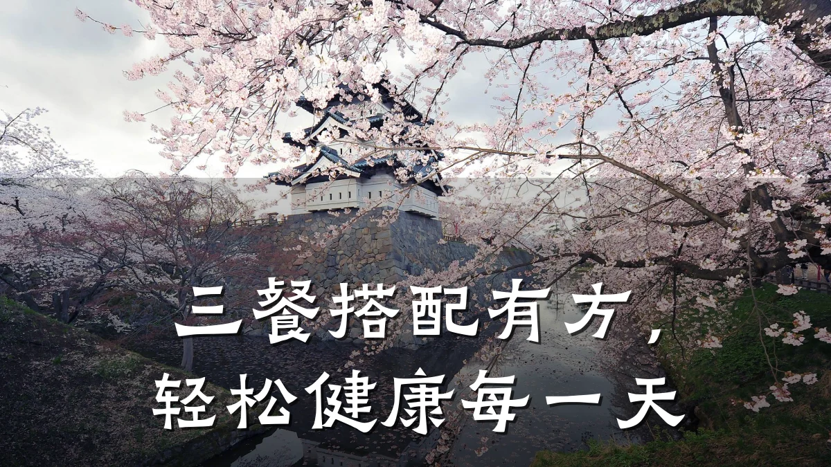 三餐搭配有方,轻松健康每一天