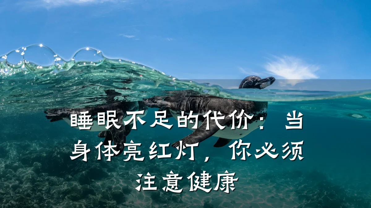 睡眠不足的代价:当身体亮红灯,你必须注意健康