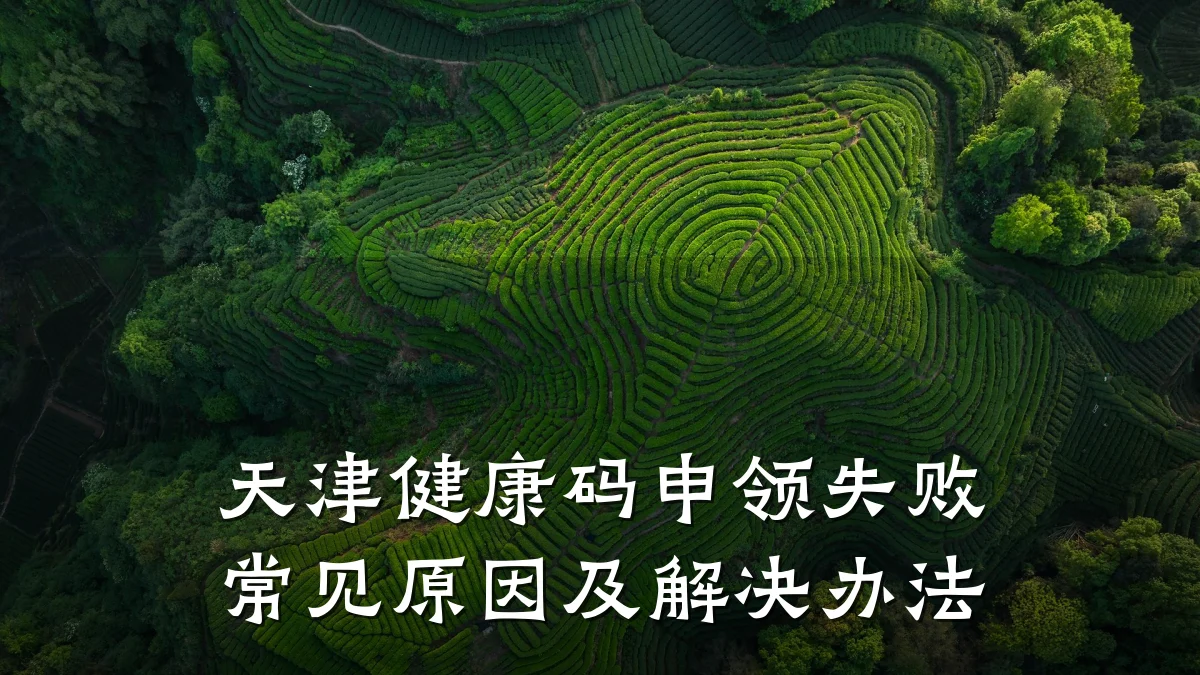 天津健康码申领失败常见原因及解决办法