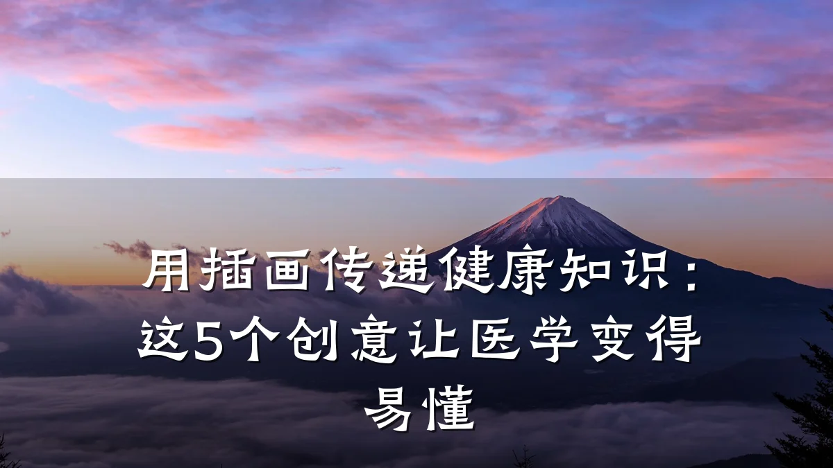 用插画传递健康知识:这5个创意让医学变得易懂