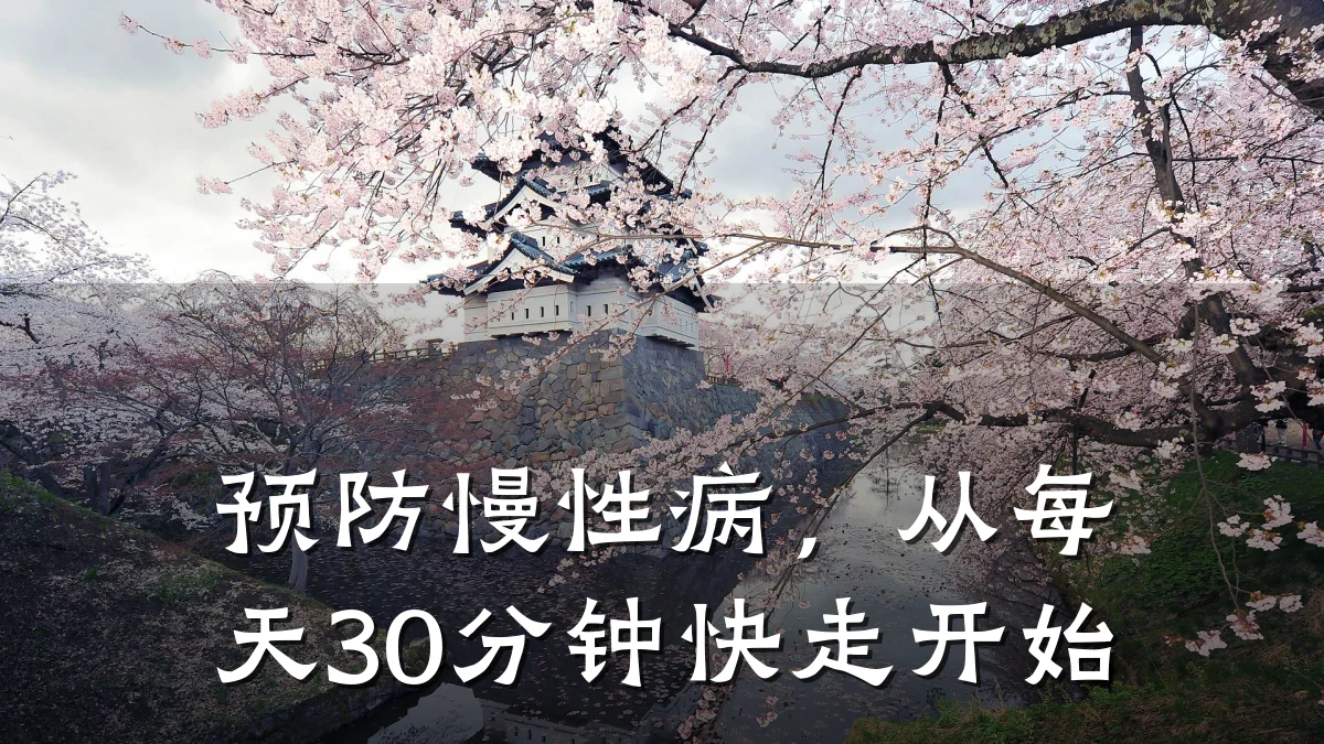 预防慢性病,从每天30分钟快走开始